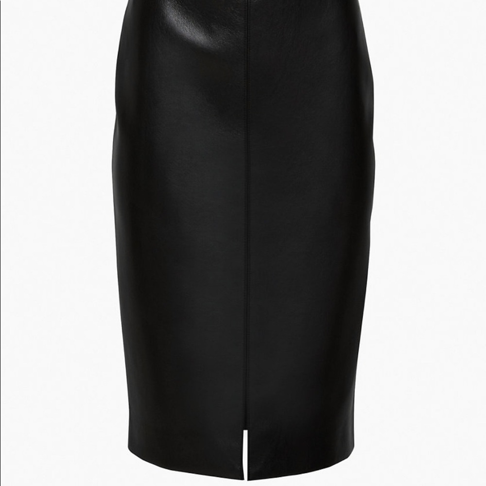 Aritzia Babaton Pegu Vegan Leather Pencil Skirt Bodycon